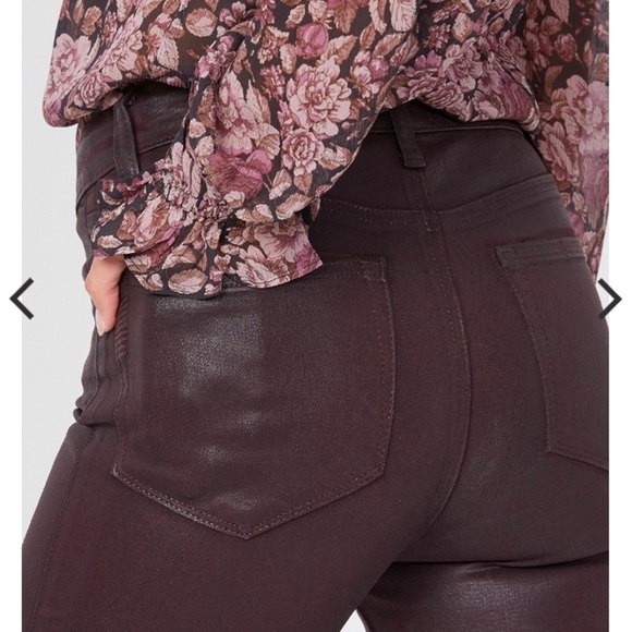 Paige Huxton high rise ankle skinny coated jeans - Picture 2 of 6